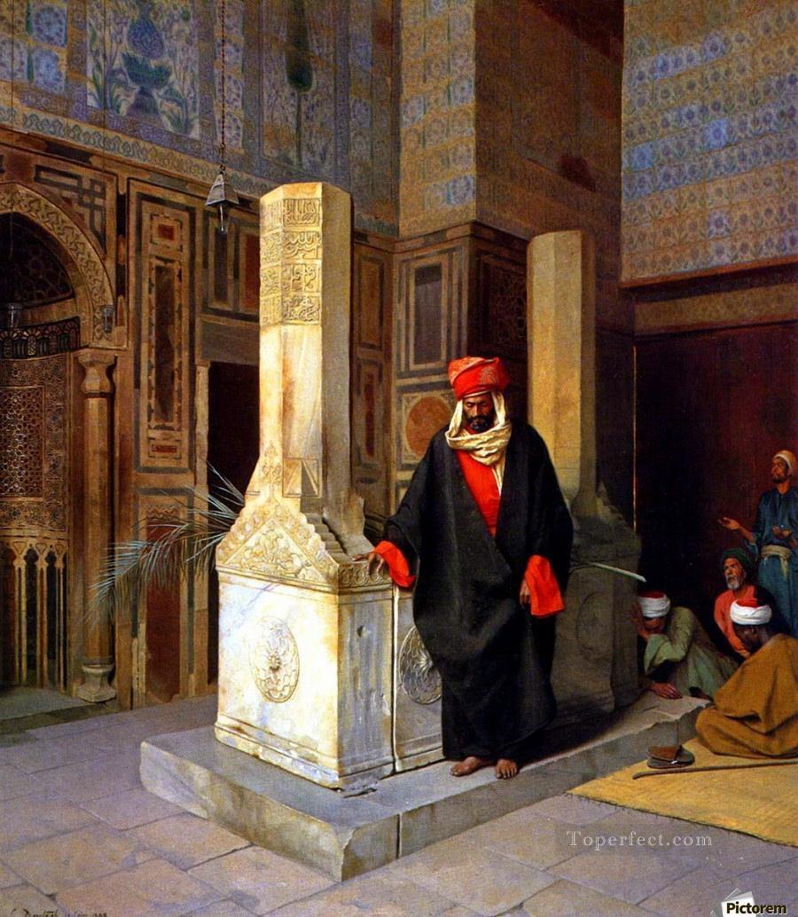 Prayer at the tomb Ludwig Deutsch Orientalism Araber Oil Paintings